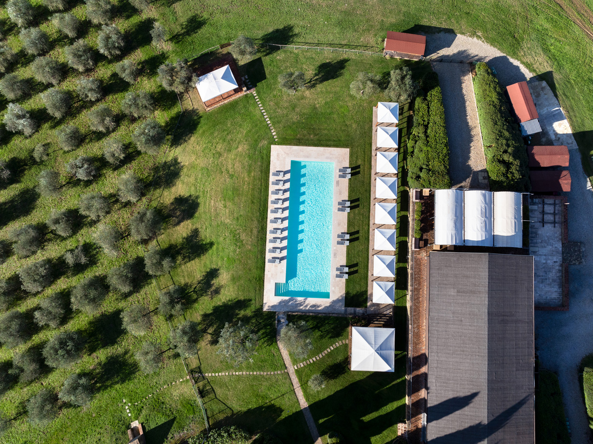 foto aerea drone Borgo Iesolana